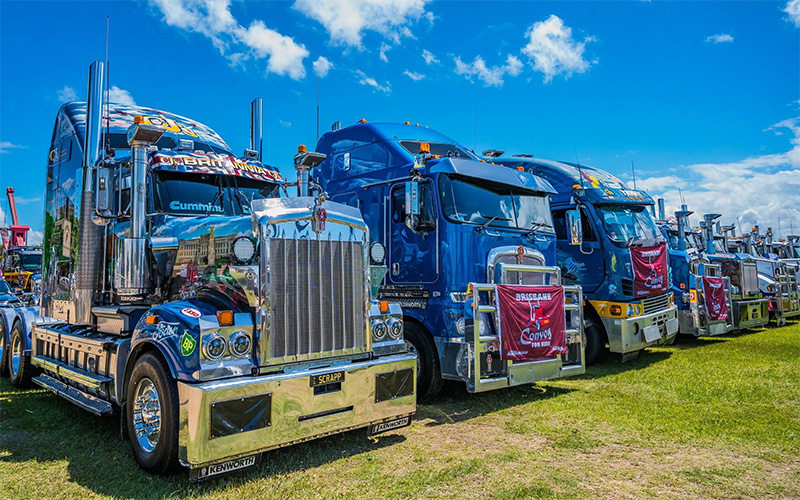 Trucks at the Brisbane Convoy for Kids