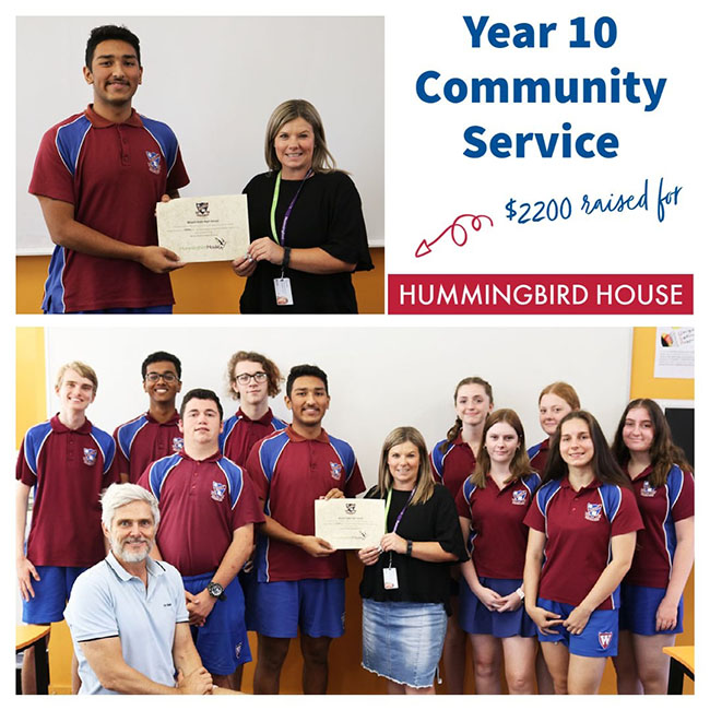 Wavell State School event for Hummingbird House